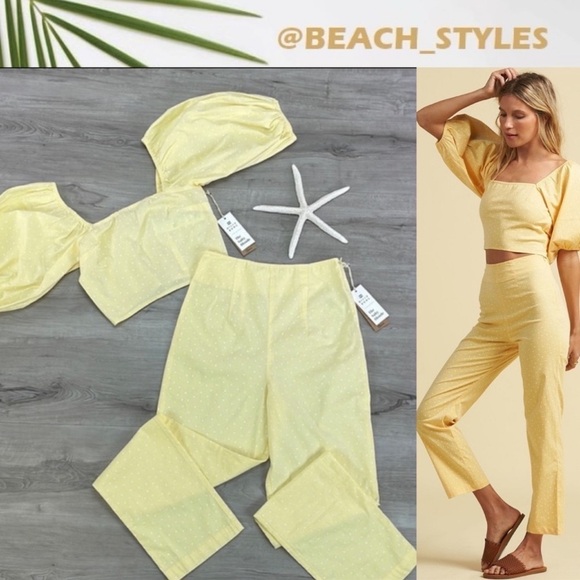 🔆BILLANONG🔆 SUN GLOW MOONLIGHT TOP & PANT OUTFIT SET - Picture 1 of 16